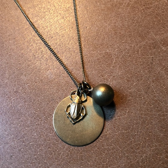 Jewelry - Brass charm necklace